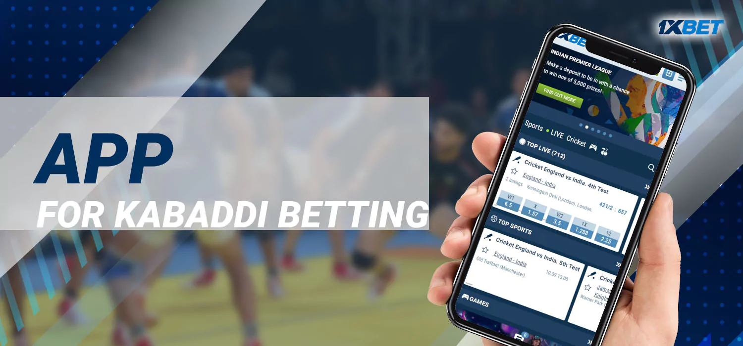 Kabaddi Betting at 1xbet Casino App